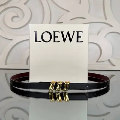 Coil reversible leather belt