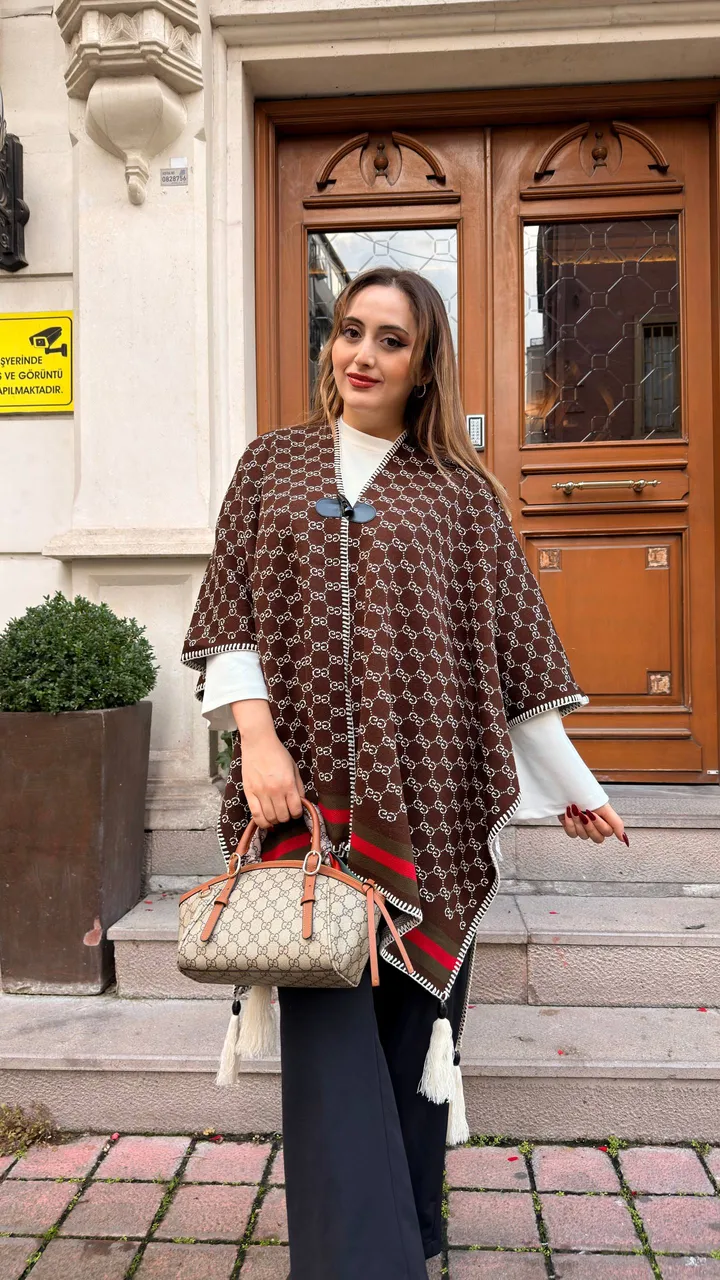 Kaşmir poncho şal 15