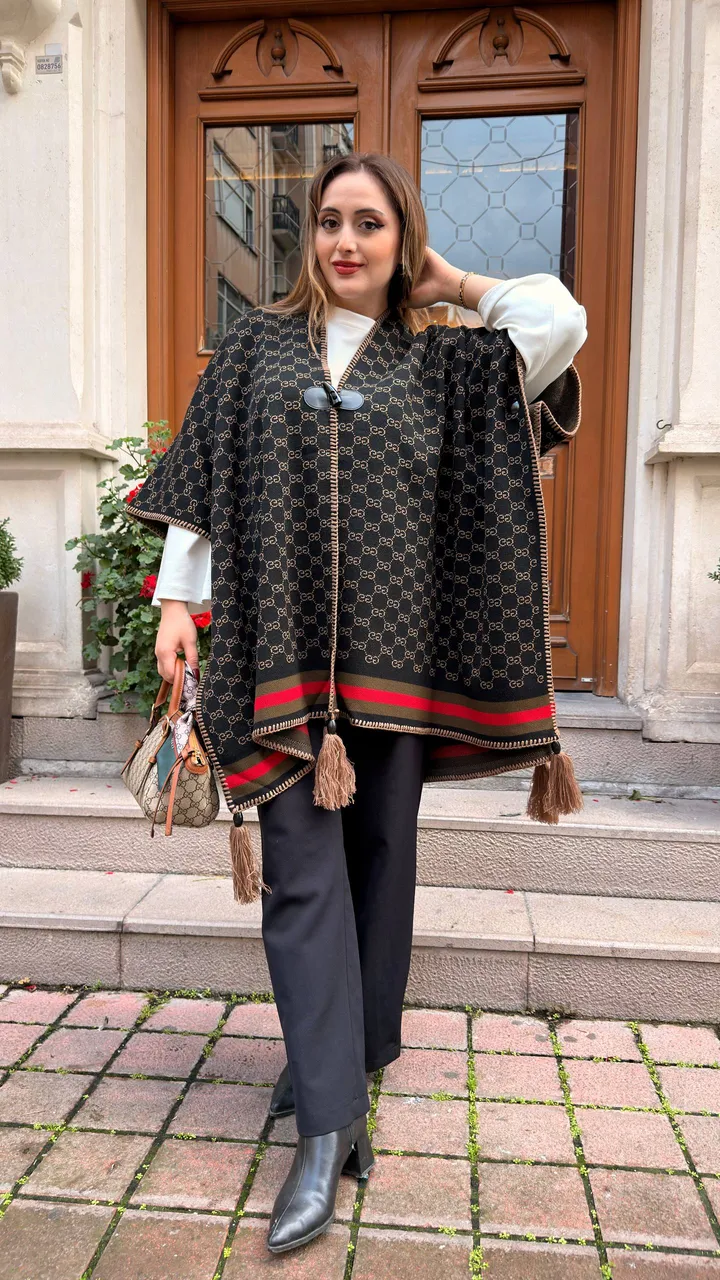 Kaşmir poncho şal 23