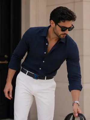 Leather belt
