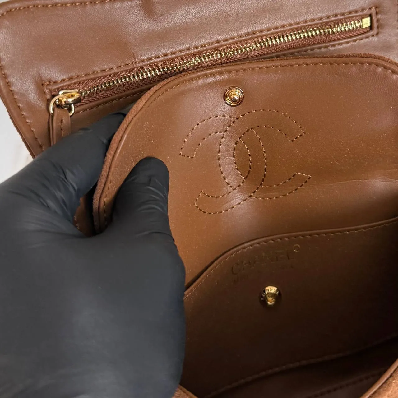 Mini süet flap çanta 15