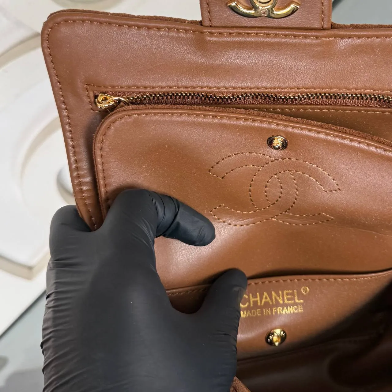 Mini süet flap çanta 16