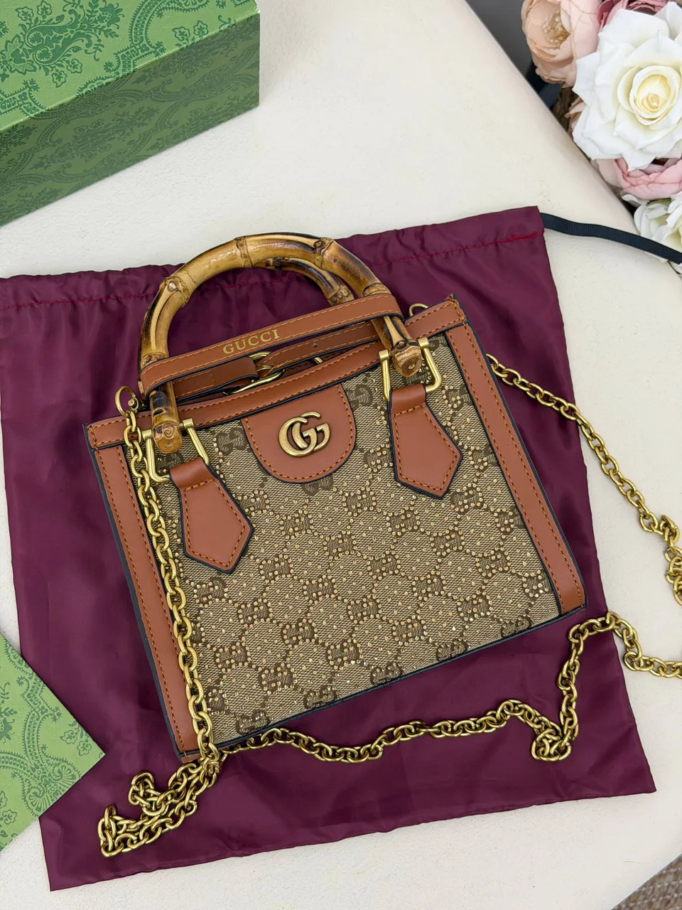 Diana küçük tote çanta 9