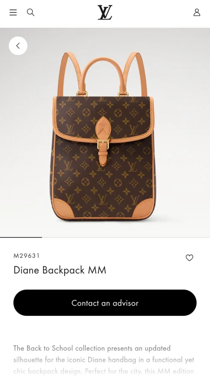 Diane sırt çantası MM 10