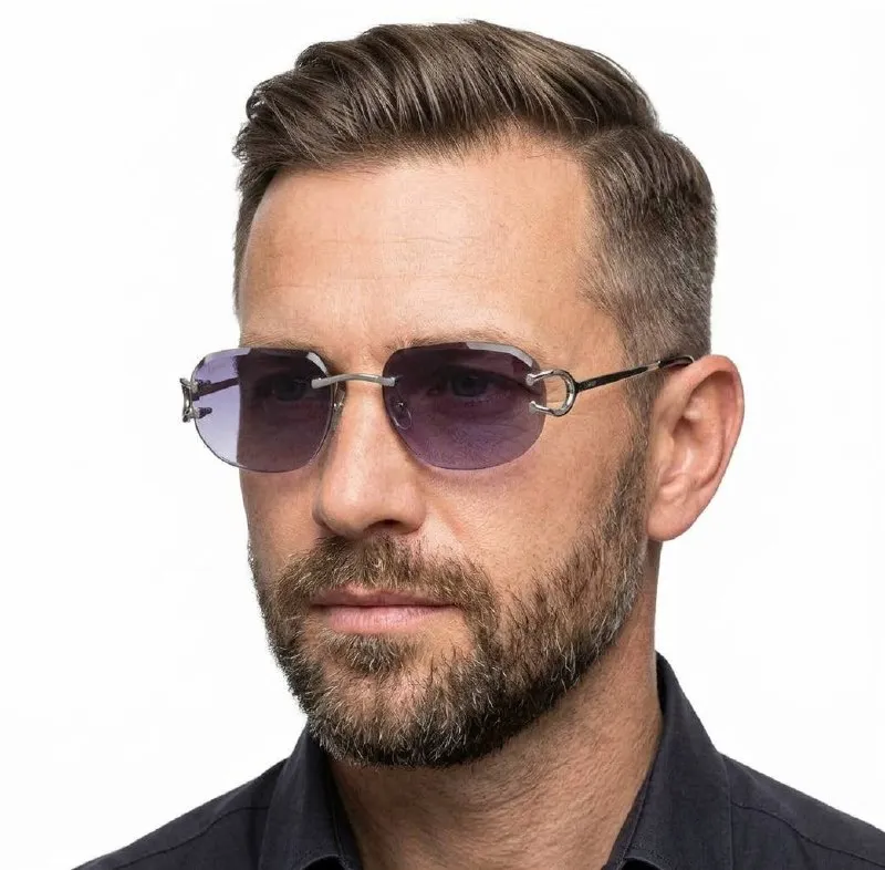 Rimless güneş gözlüğü 7